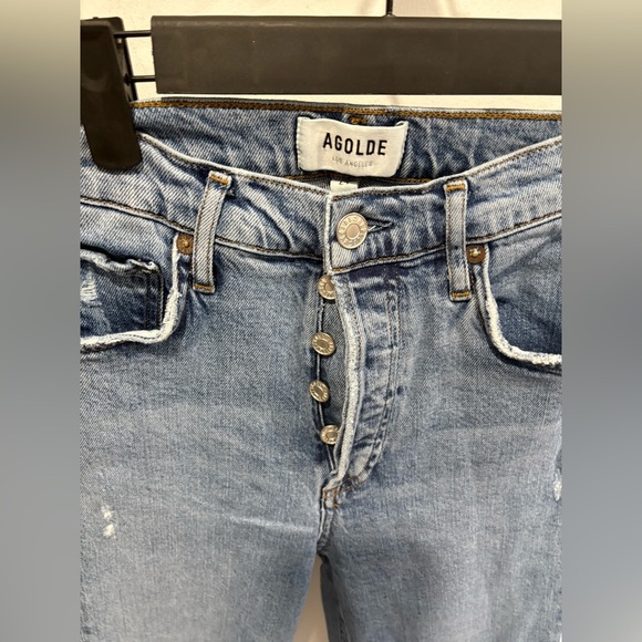 EUC- AGOLDE- NICO High rise SLIM JEANS - Picture 3 of 9